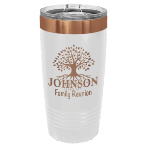 Custom Polar Camel® 20oz Ion Plated Rose-Gold Stainless Steel Tumbler with Slider Lid